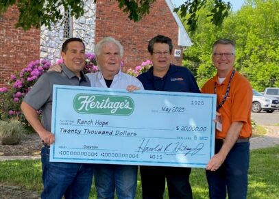 Heritage's Raises $20,000 for Ranch Hope