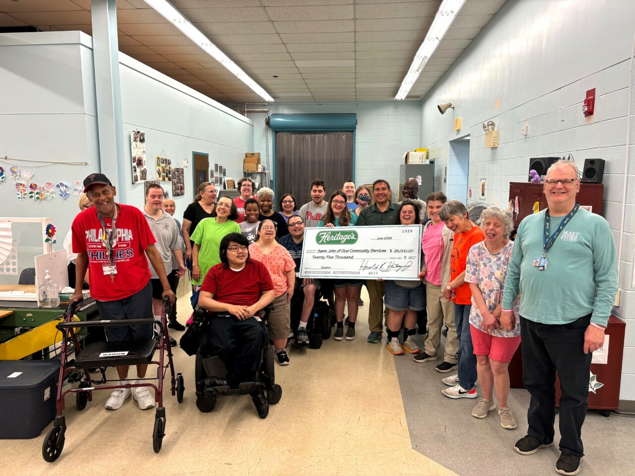 Heritage's Raises $25,000 for St John of God Community Services