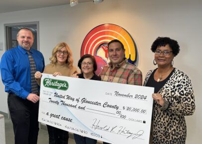 Heritage’s Raises $20,000 for United Way of Gloucester County